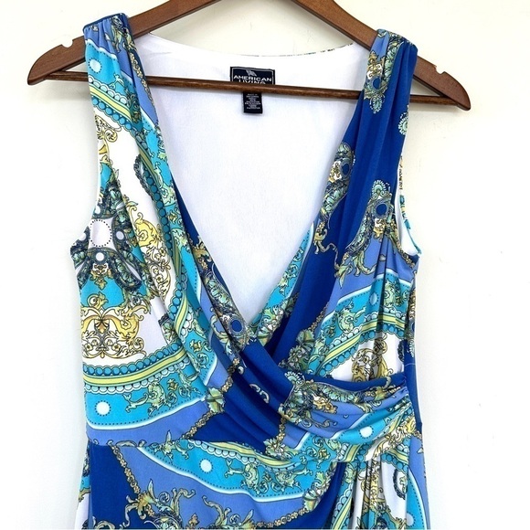 American Living midi dress, sleeveless, with a surplice  top, stretch knit - Picture 4 of 11